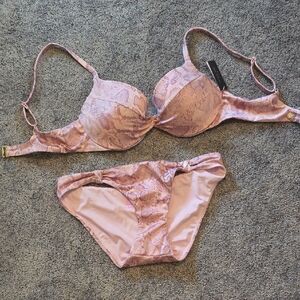 Victoria's Secret Pink Snake Print Bikini